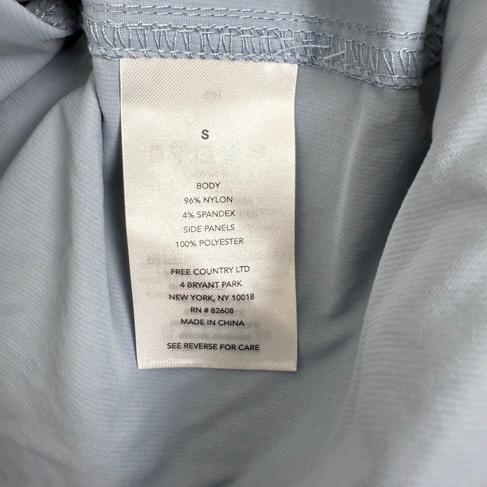 NWT Free Country Mens Acadia Short Sleeve Shirt Size S Blue Cloud Quick Dry - Picture 5 of 9
